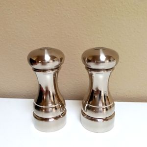 Olde Thompson Silver Salt & Pepper Shakers